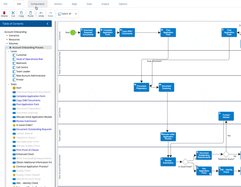 Select Component Type